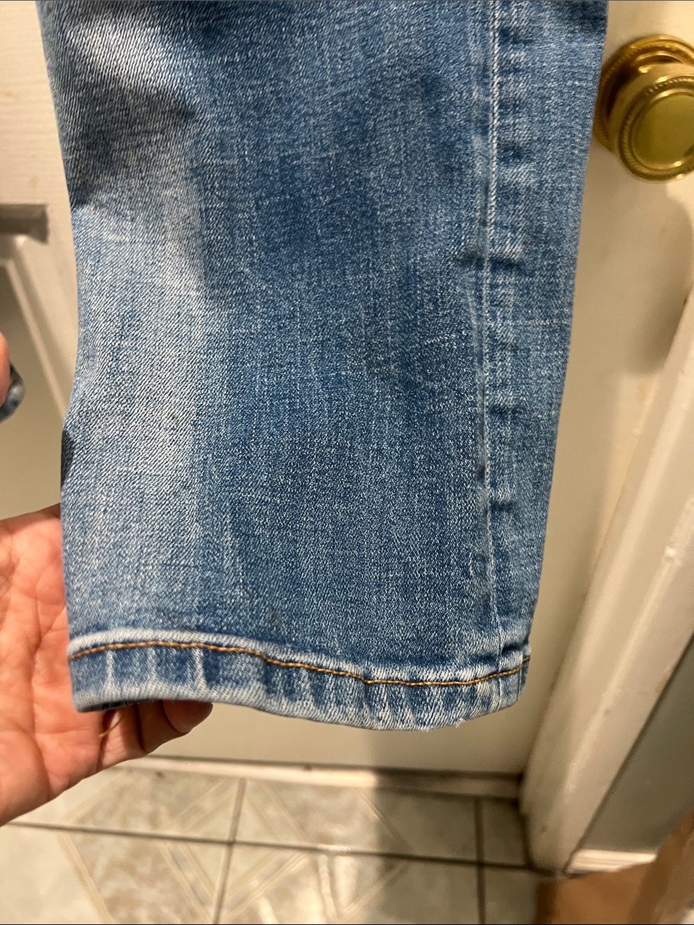Scotch & Soda Light Blue Ralston Skinny Jeans with Distressed Detail - Picture 7 of 16